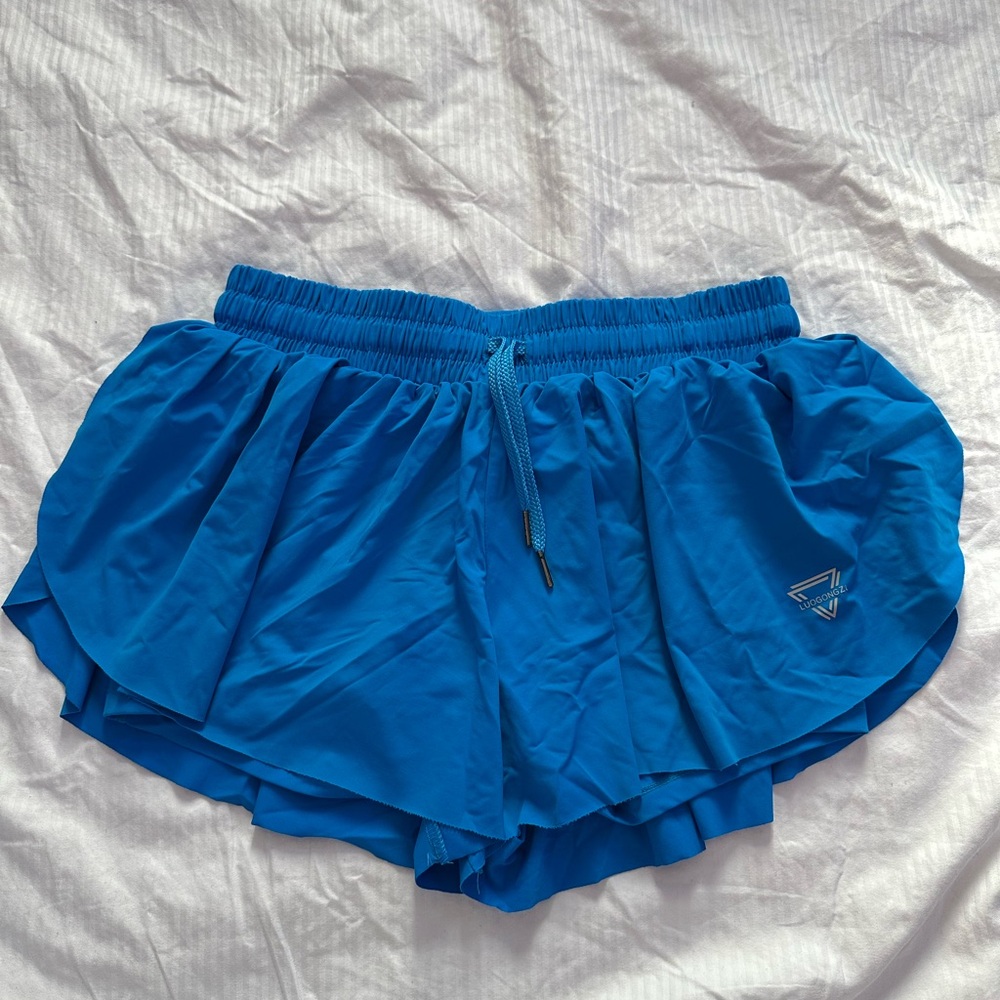 Vibrant Blue Women's Athletic Shorts